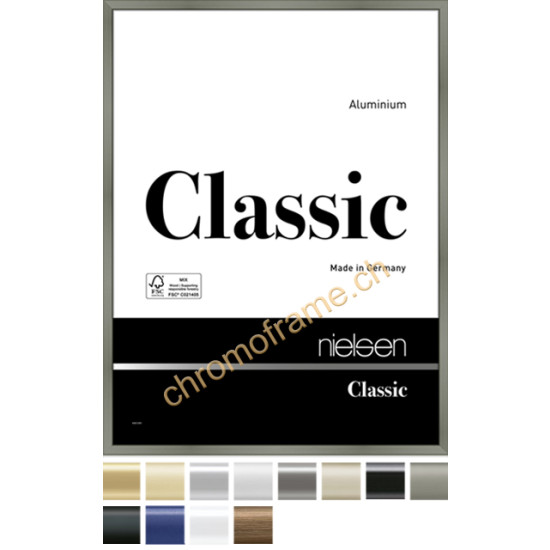 Classic 20x30 cm, Schwarz matt, Normalglas