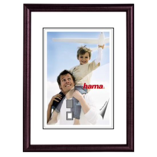 Oregon 15x20 cm, Mahagoni, Normalglas