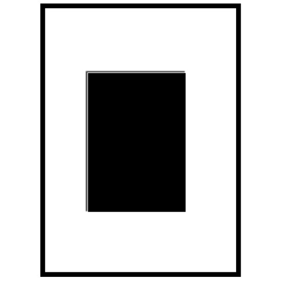 PP-Typ A - MSK 2.6mm 21x29.7 cm für 1 Foto 10x15 cm