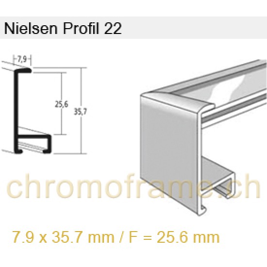 Nielsen Profil 22 Aluminium