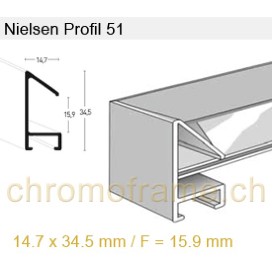 Nielsen Profil 51 Aluminium
