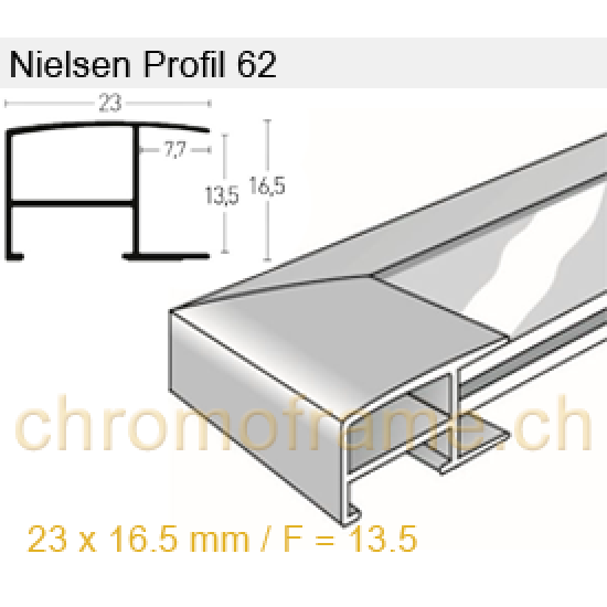 Nielsen Profil 62 Aluminium