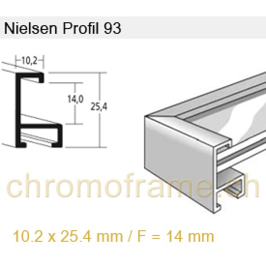 Nielsen Profil 93 Aluminium