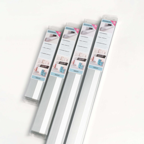 Wandboard, 90 cm, Silber matt