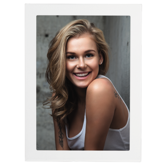 Porträtrahmen "Davos", Weiss 13x18 cm