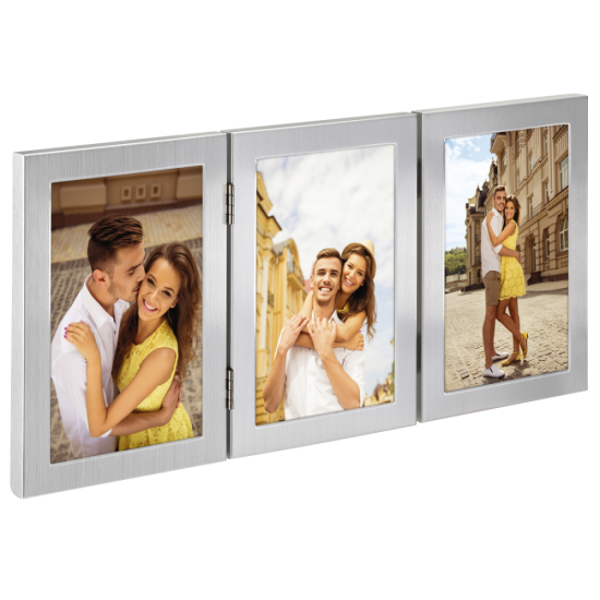 Porträtrahmen "Laval", Silber, 3x 13x18 cm