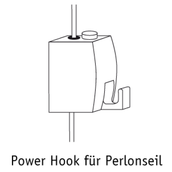 Power Hook für Perlonseil