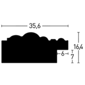 Arabesque 20x30 cm, Gold, Normalglas