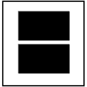 PP-Typ B - MSK 2.6mm 24x30 cm für 2 Fotos 10x15 cm