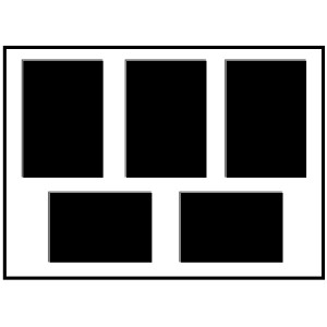 PP-Typ F - MSK 2.6mm 30x40 cm für 3x 10x15 cm / 2x 9x13 cm