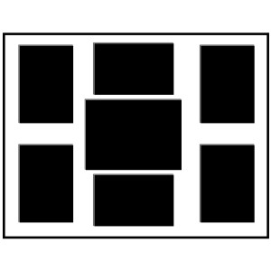 PP-Typ G - MSK 2.6mm 40x50 cm für 6x 10x15 cm / 1x 13x18 cm