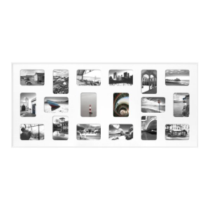 Pixel Aluminiumrahmen 49.5x109 cm mit Passepartout