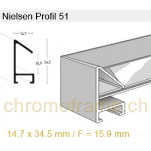 Nielsen Profil 51 Aluminium