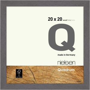 Quadrum 20x20 cm, Grau, Normalglas