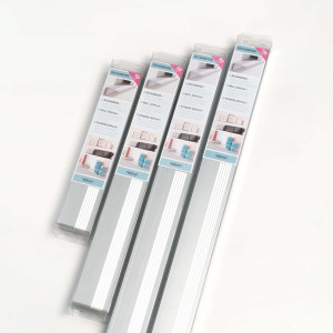 Wandboard, 90 cm, Silber matt