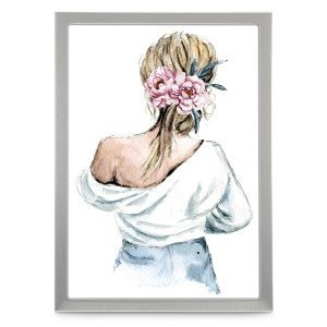 Porträtrahmen "Lilly", Silber, 10x15 cm