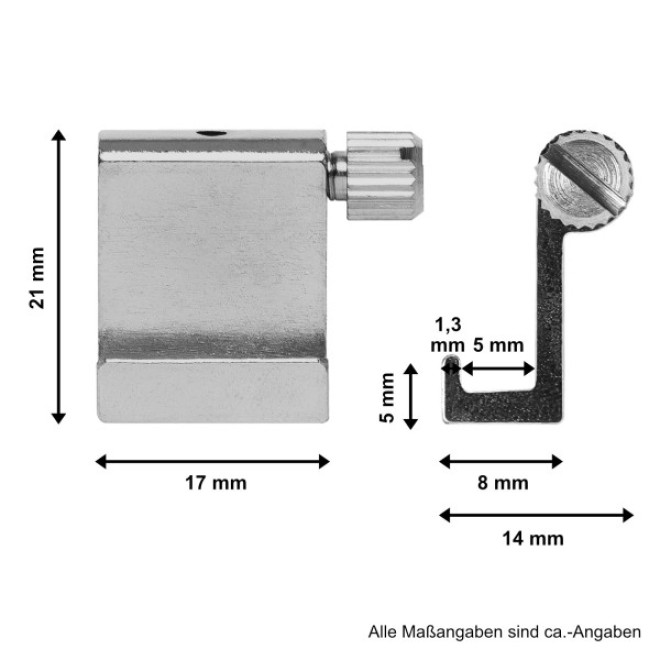 Aluminium Bilderhaken