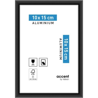 Accent, Normalglas, Schwarz matt, 10x15 cm