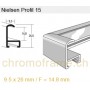 Nielsen Profil 15 Aluminium