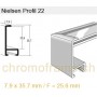 Nielsen Profil 22 Aluminium