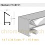 Nielsen Profil 51 Aluminium