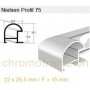 Nielsen Profil 75 Aluminium