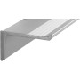 Wandboard, 90 cm, Silber matt