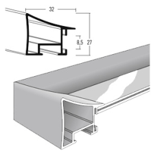 Casa 50x70 cm, Brushed Grau, Normalglas