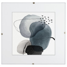 Rahmenloser Bildhalter Clip-Fix Normalglas 30x30 cm