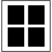 PP-Typ C - MSK 2.6mm 30x40 cm für 4 Fotos 10x15 cm