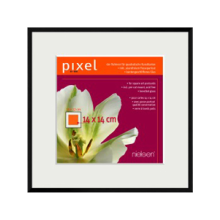 Pixel Aluminiumrahmen 22x22 cm mit Passepartout