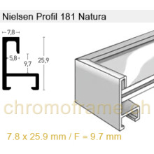 Nielsen Profil 181 Natura Aluminium mit Holz furniert