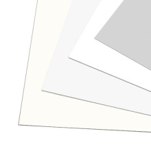 Archivkarton Fotoformate - 1mm / Hellweiss und Antikweiss