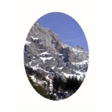 PP White Core 13x18 cm mit Ausschnitt Oval für Foto 9x13 cm