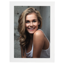 Porträtrahmen "Davos", Weiss 13x18 cm