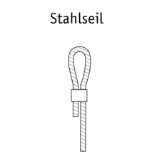 Stahlseil mit Schlaufe